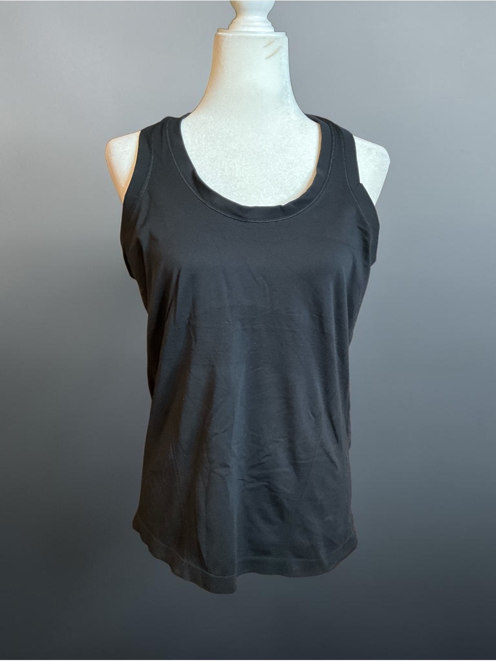 Athleta Black Scoop Neck Tank Top, size L